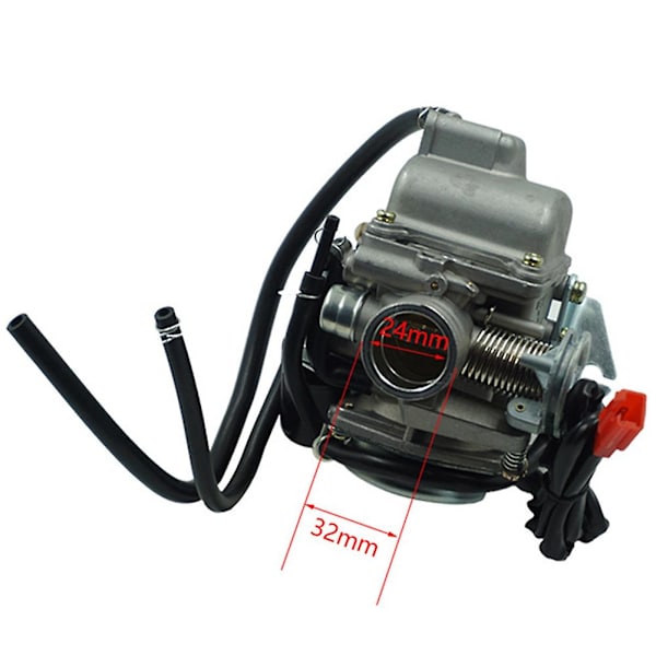 24mm Gy6-kaasutin ATV 125cc 150cc sopii Kazuma Redcat -skoottereille ja -kartingeille