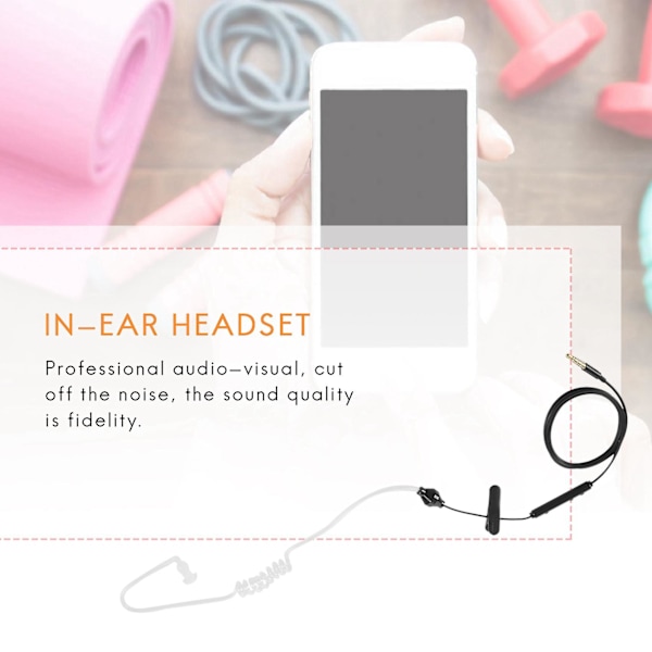 FBI-stil Cool In-ear-headset Strålskydd Öronsnäcka Monitor Öronpropp Talkabout Mini Walkie