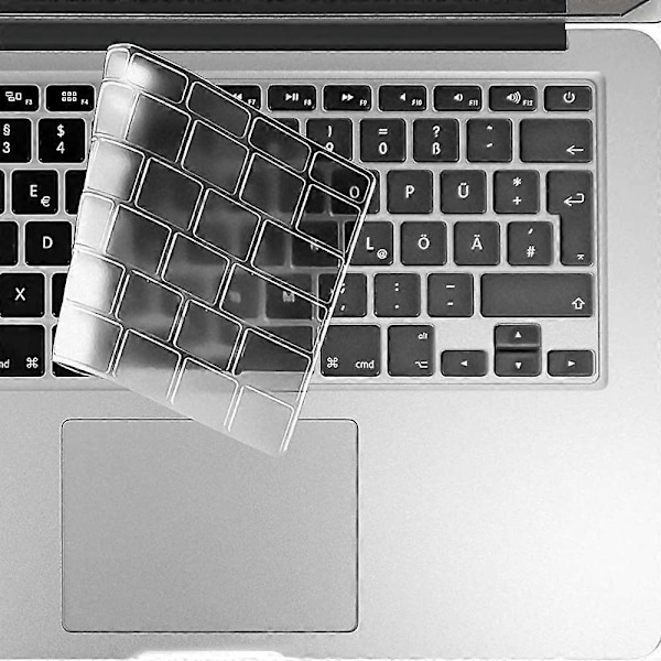 Ultratunt TPU-tangentbordsskydd för 13/16 tum MacBook Pro med funktionsknappar (2019/2020, EU-layout)