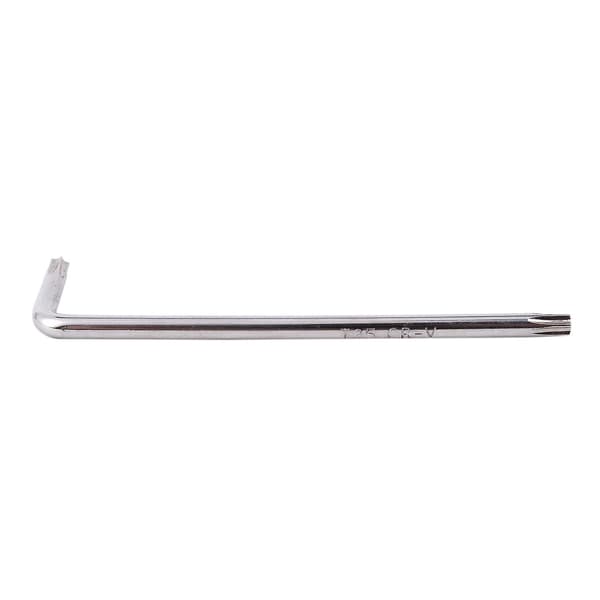 Lang Arm Tamper Proof Torx Stjernenøgle Sølv, T25 100mm