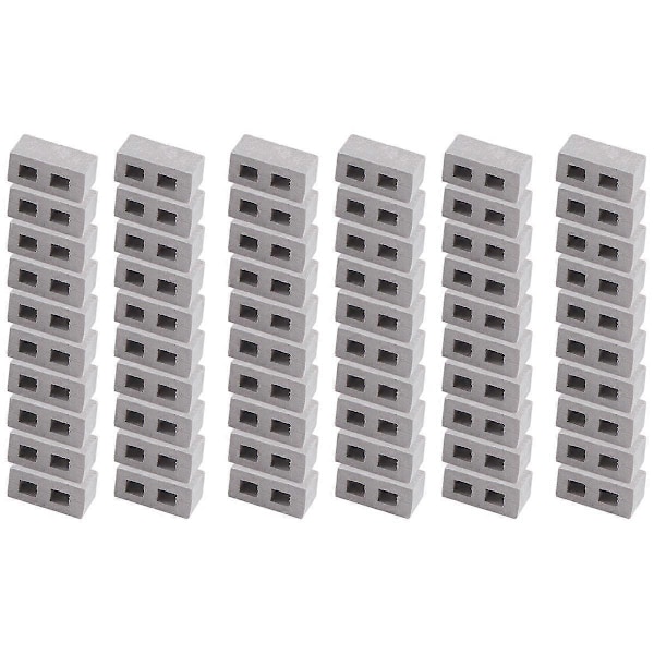60 stk. 1/12 Skala Beton Miniature Mursten Tilbehør Model små mursten mini håndlavet DIY mikro landskabsbygning