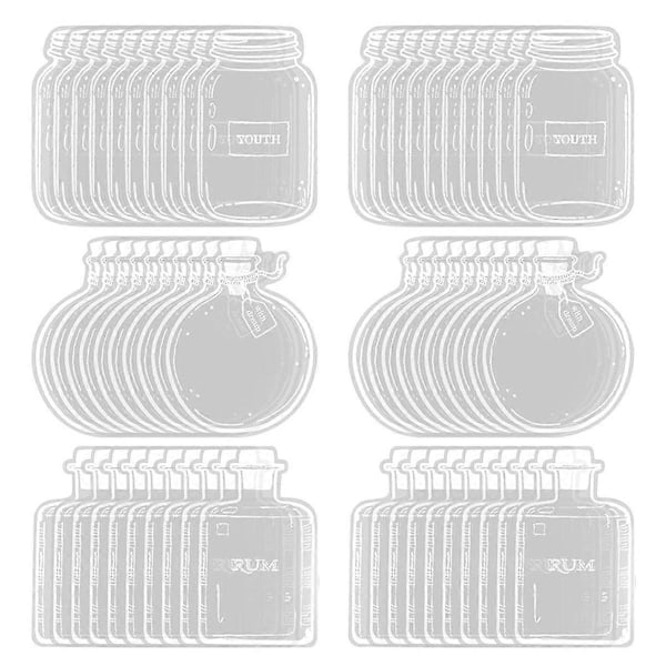120 st Transparent Torkade Blombokstäcken, Handgjorda DIY Pressade Blommor Bokstäcken, Klara Blomstersidesklämmor Bokstäcken DIY