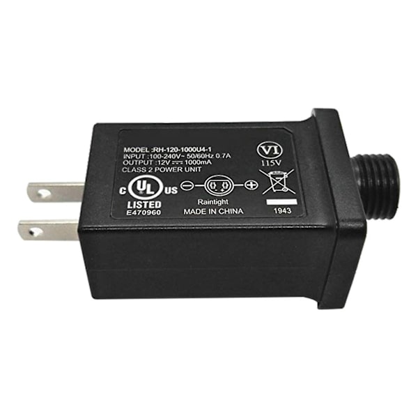 12v 1a Klasse 2 Strømforsyning, LED Transformer Udskiftning Til Lyskæde Oppustelig Enhed