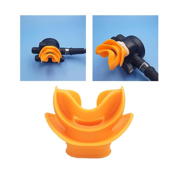Formbar silikon dykbite munstycke regulator dykning bite dykutrustning vatten snorkling Va