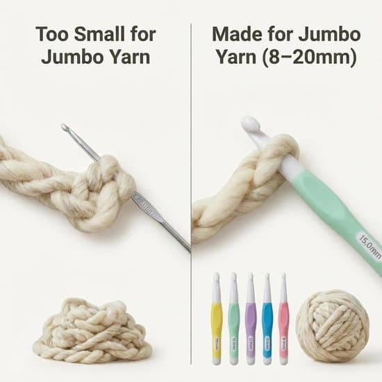5-delt ergonomisk hæklesæt - 8mm til 20mm - Til tykt garn/DIY