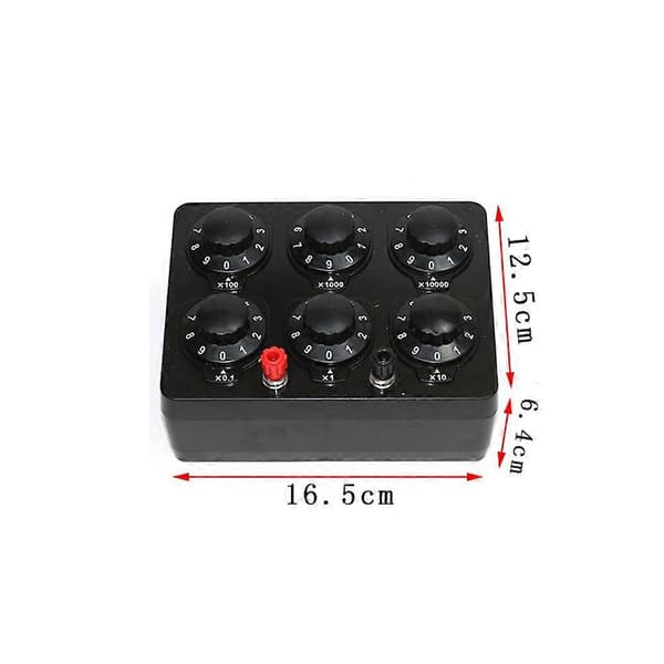 0-99999.9 Ohm Simpel Modstandsboks Præcision Variabel Dekade Modstand Undervisningsinstrument