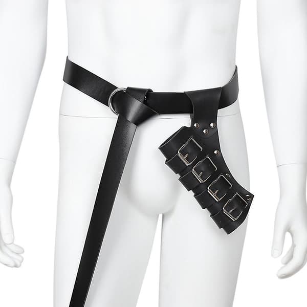 Medeltida Lädersvärdbälte Midjebälte Slida Rapier Spänne Rem Holster Män Rustning Cosplay,bro