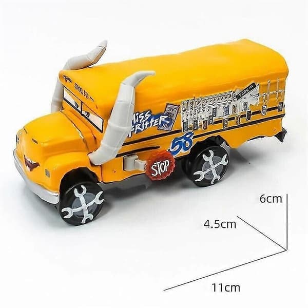 Disney Pixar Bilar Fröken Fritter Diecast Modellbil Leksaker Barn Presenter Ny