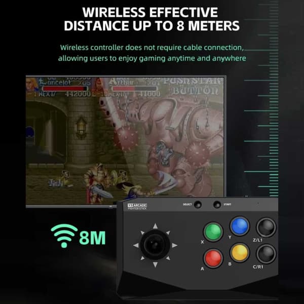 Wireless Joystick Retro TV Game Fighting Game Console 20000 Games