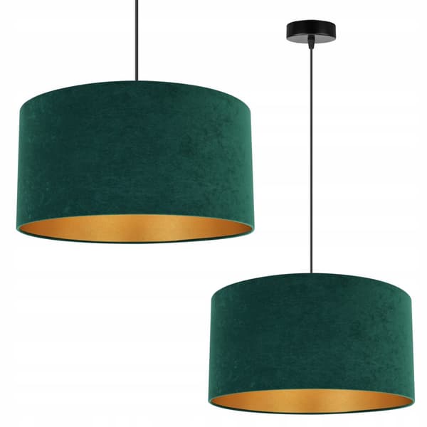 PENDEL LOFT LAMPE GULD LAMPE SKÆRM FLØJL