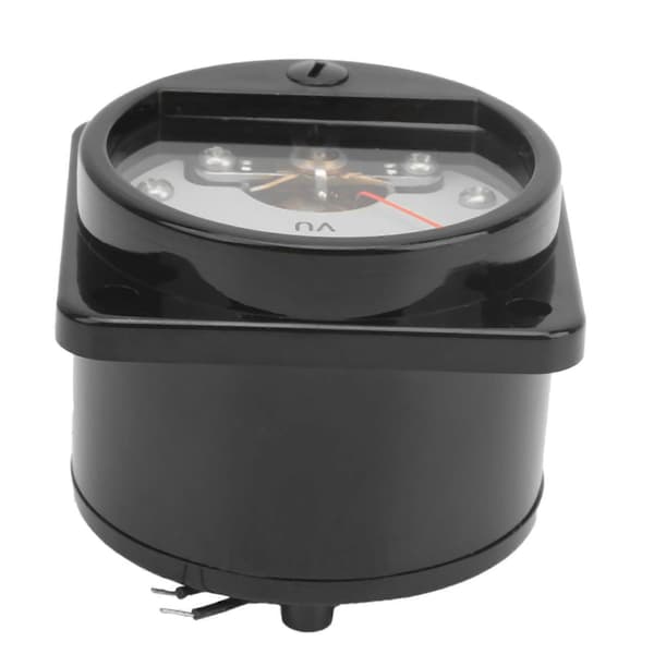 45mm Rund Pointer VU Meter Hoved med LED Baggrundsbelysning Lydniveau Strømtester Del TS?45?Hvid DC500uA