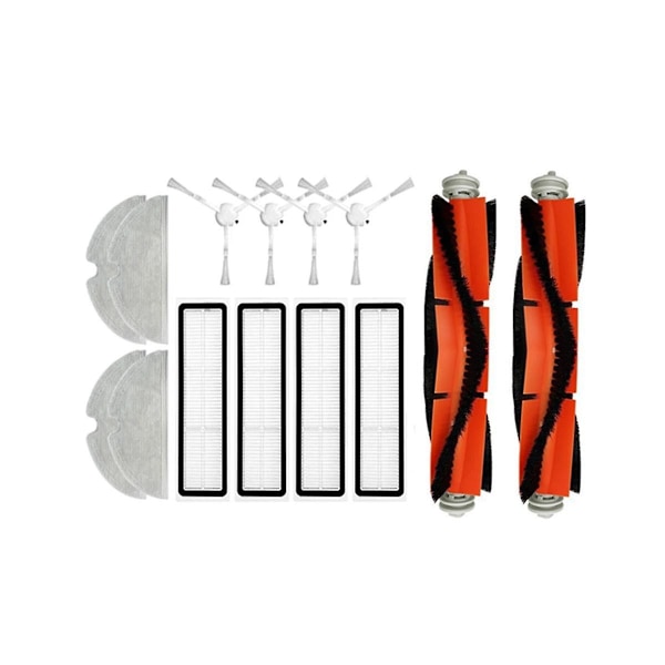 Filtermoppeklut for F9/1c/2c/1t robotstøvsuger tilbehør side hovedbørste reservedeler sett