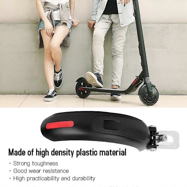 Elektrisk Scooter Stänkskärm Bakskärm E-Scooter Bakre Däck Stänkskärm Ersättning för Ninebot ES1/ES2/ES3/ES4