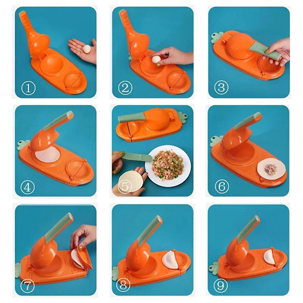 Brugt til DIY Jiaozi forme, køkkenredskaber til dejpresning, perfekt valg til hjemmelavning, Ki