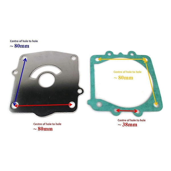 Vandpumpe Impeller Kit med Hus 6G5-W0078-A1 6G5-W0078-01-00 til Yamaha 2-takts 150 175 200 22
