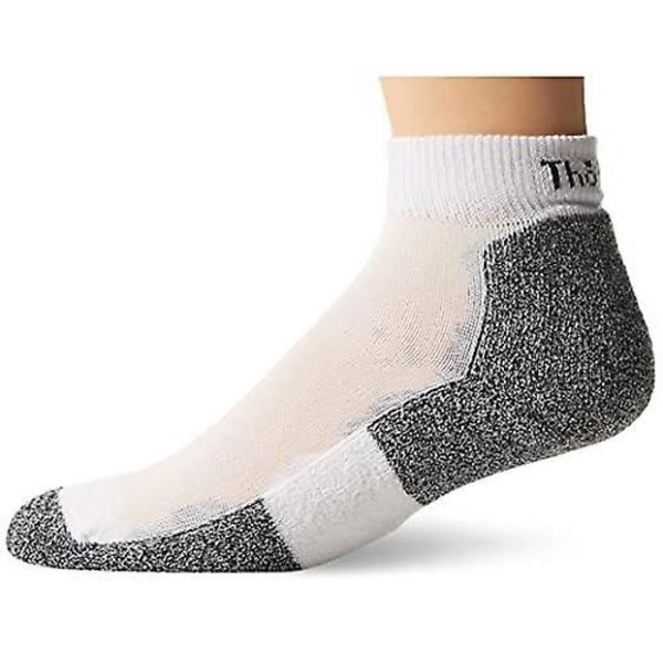 Thorlos Micro Mini Polstrede Unisex Lave Løbestrømper, Hvid