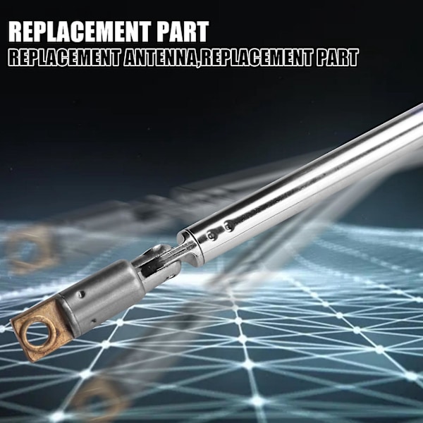 Udskiftningsantenne 49cm 19.3inch 6 Sektioner Teleskopisk Antenne til Radio Tv