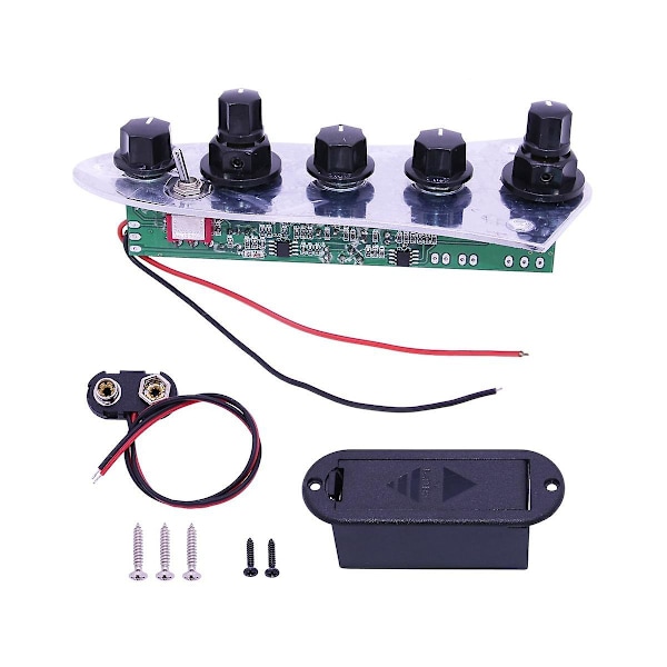 5 Jazz JB Bass Loaded Wired Kontrolplade til 4/5 Strenge Dele