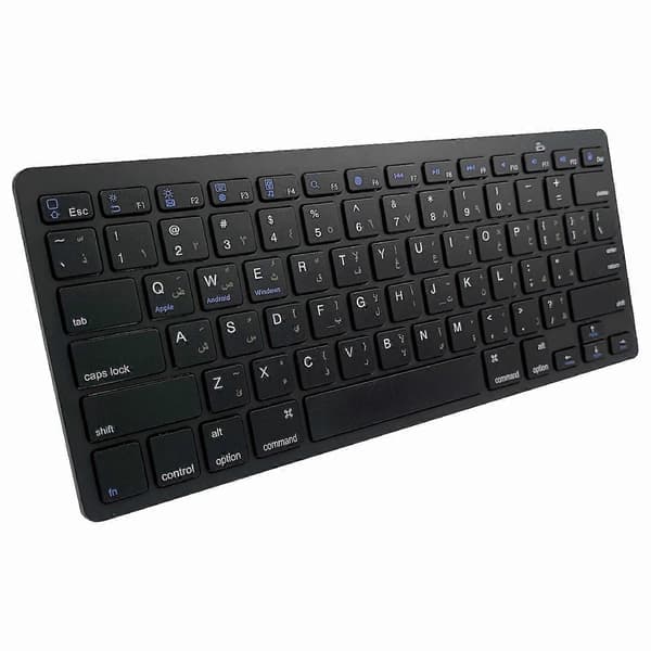 [Persisk Version] X5 78-Tasters Ultratyndt Trådløst Bluetooth-tastatur Uden Driver til iPad iPhone - Sort