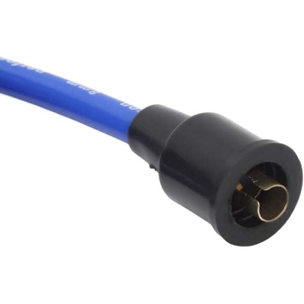 8 mm tændrørskabel, 1 m lang, høj effektivitet, stabil tænding til 4-cylindrede klassiske biler, blå