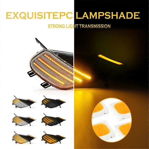1 Par Dynamiske LED Sidemarkeringslys for Porsche Cayenne 955 03-06