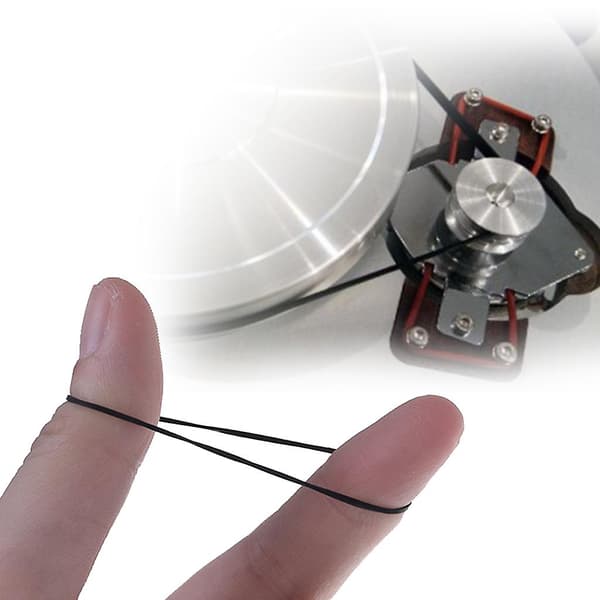 Platt drivrem i gummi för LP-vinylspelare Phono 80 st