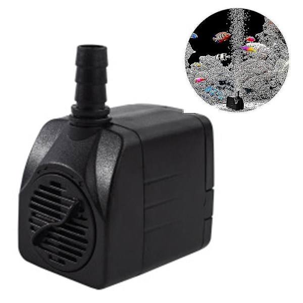 Sunrain Neddykbar Pump, Ultra Stille Vandpumpe Med Springvandspumpe Med 1,5 Meter Strømkabel, 3 Dyser