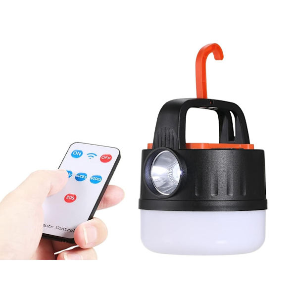 Campinglampe Lygte / Teltlampe - Lampe til camping - solpanel