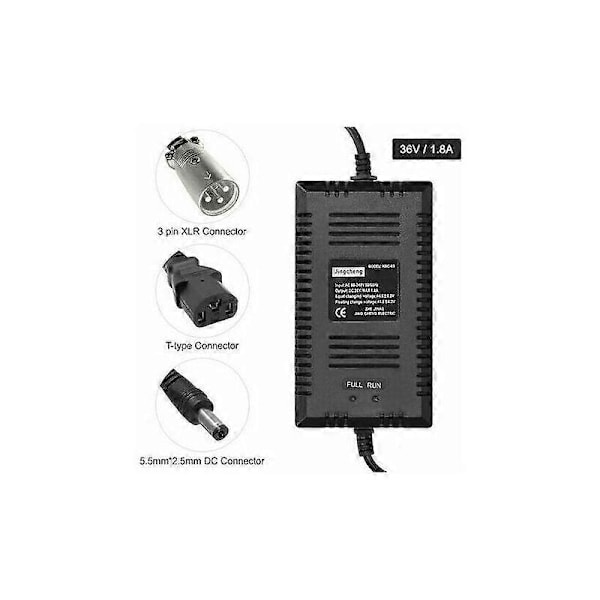 Smart Oplader til Elcykler og El-scootere, 36V XLR-hoved (Type A-stik)