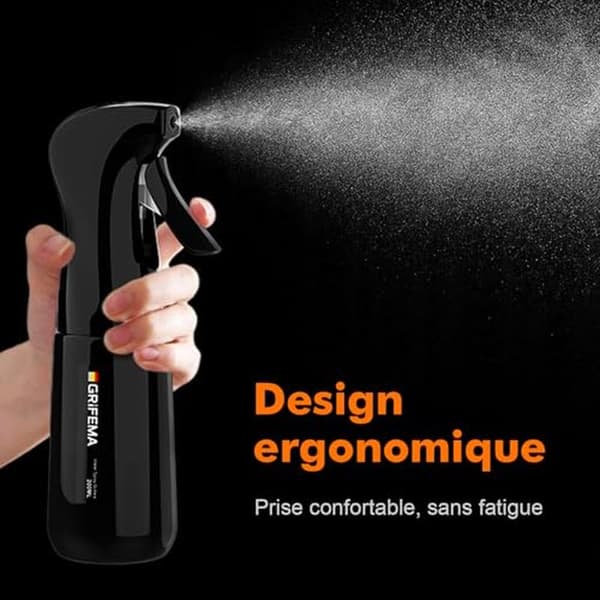 200 ml svart vattenspruta med finfördelad dimma