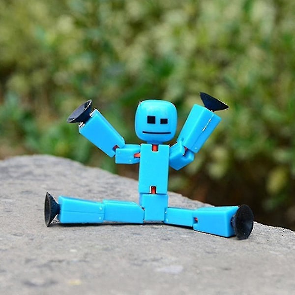 Ægte Stikbot Robot Stickbots Stop Motion Animation Efterår Nye Farver