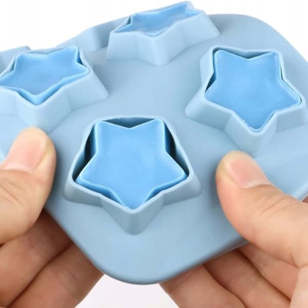 Silikonform for Godteri, Isbiter og Bakverk Stjerner