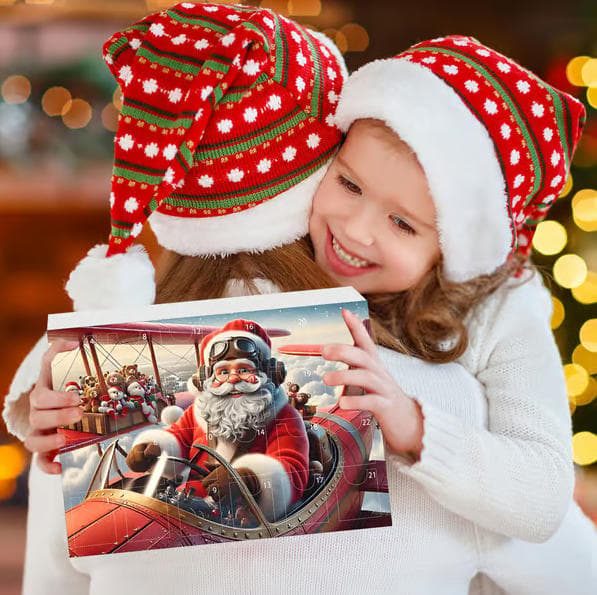 Julkalender Blind Box, 24-dagars nedräkning överraskning julklapp, akrylfordonshänge-stil 4