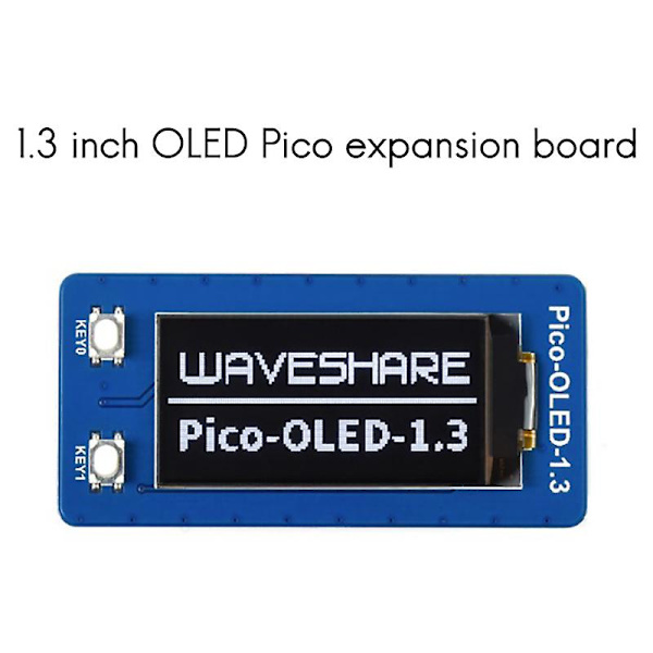 Displaymodul for Raspberry Pico 1.3-tommers OLED-displaymodul SH1107 I2C/SPI Kommunikasjon Ekspans
