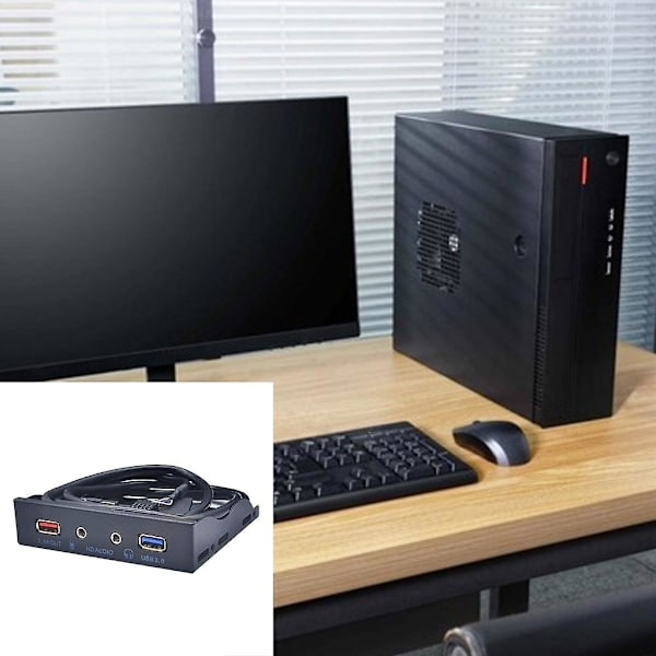 USB 3.0 3,5 mm Front Bay Panel USB3.0 Hub Splitters Interne Adaptere BC1.2