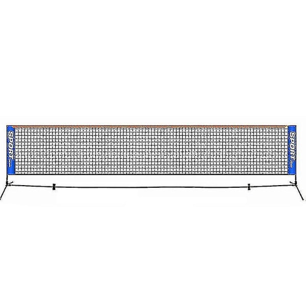 Bærbar sammenklappelig tennissnet: perfekt til børn og voksne - kort tennissnet, 6,1 m lang (1 stk, sort)