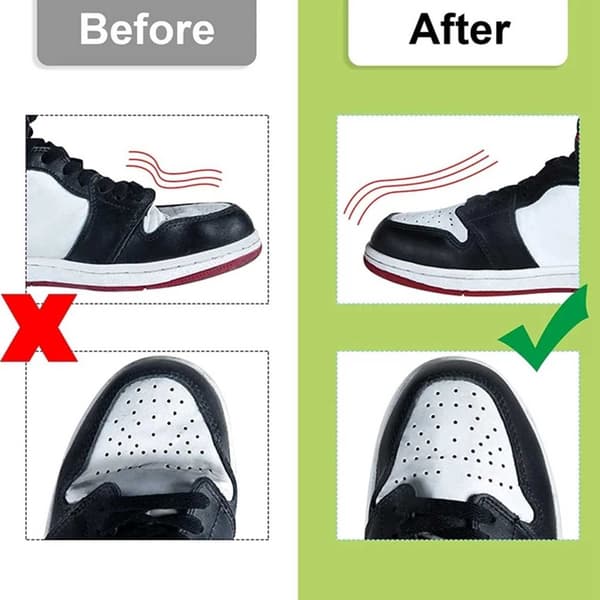 2-pack Shoe Crease Protectors for Sneakers - White