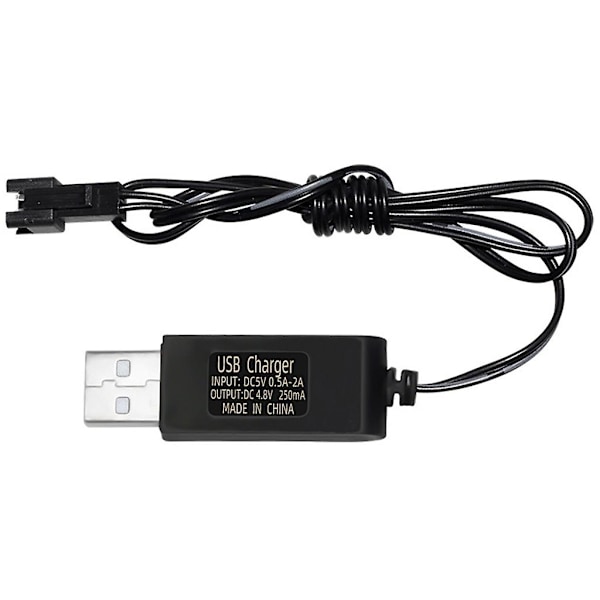 Opladningskabel Batteri USB-lader Ni-cd Ni-mh Batteripakke Sm-2p Stikadapter 4.8v 250ma Udgang Legetøj Bil