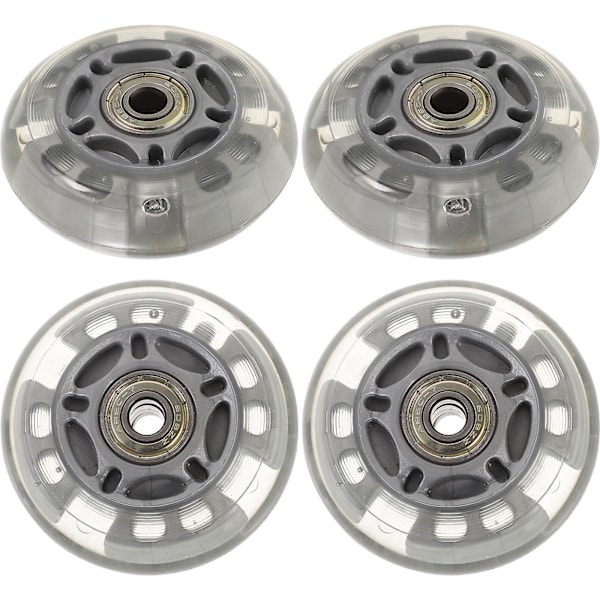 4 st 72 mm LED-skatehjul, inline-hjul för utomhusbruk (slumpmässig färg)