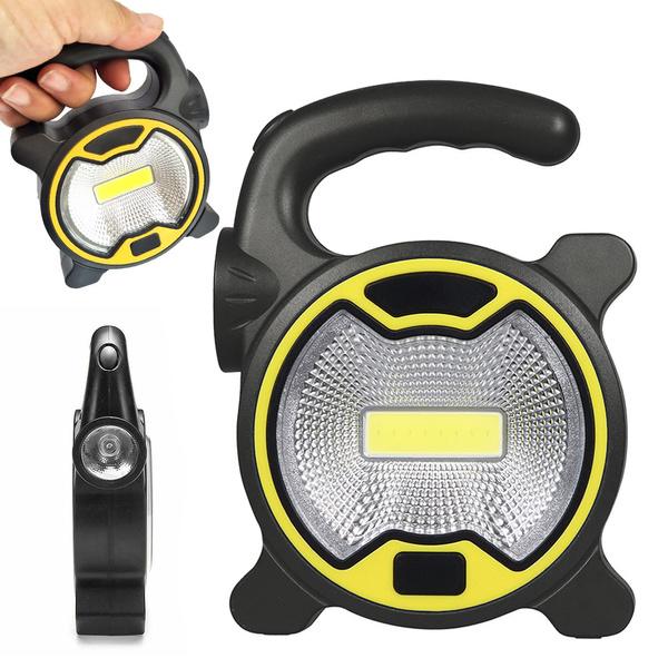 LED COB Workshop Lamp Work Light with Side Light Battery Powered