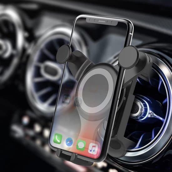 Rund luftventiltelefonhållare för Mercedes-Benz, Mini Cooper och Audi