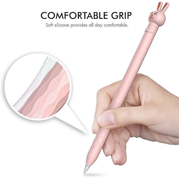 Kotelo Apple Pencil 1. sukupolvelle, Söpö Sarjakuva Pehmeä Silikonisuojus Lisätarvikkeet Apple Pencil 1. sukupolvelle