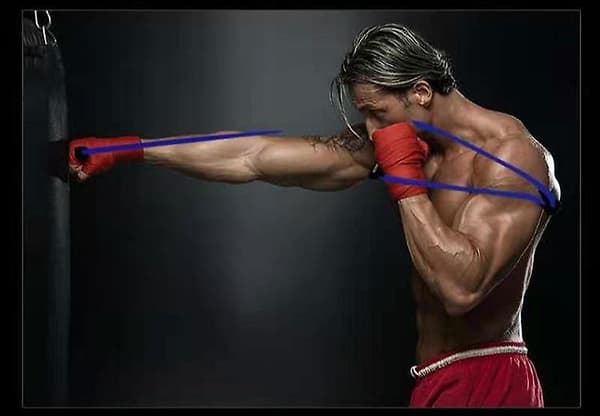 Boks Speed Sanda Elastisk Bånd Muay Thai Air Strike Elastisk Bånd Modstandstrop Træning (Sne Ask 40 lbs)