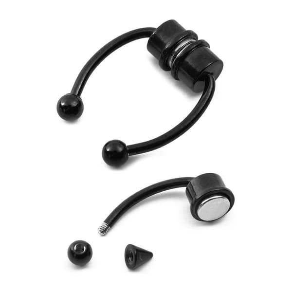 Magnetisk Falsk Næsering Septum Næsepiercing Sølv
