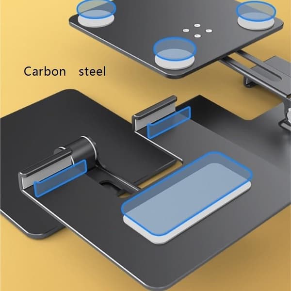 Tablet Stand, Tablet Holder, Foldable Metal Desk Stand for Mobile Phones, Suitable for iPad Support
