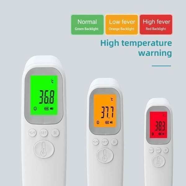 Version 2025, Pandetermometer, Pandemåling, Farvekodeaflæsning, LCD, Feberalarm, Hukommelsesfunktion