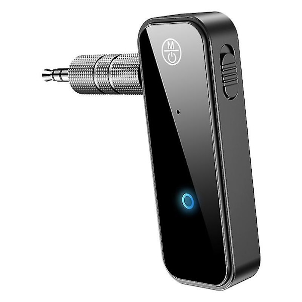 Bluetooth 5.0 Sender og Modtager, 2-i-1 Trådløs 3.5mm Adapter 2 Enheder Samtidigt Bluetooth 5.0 Sender til TV/hjemmelydsystem/bil
