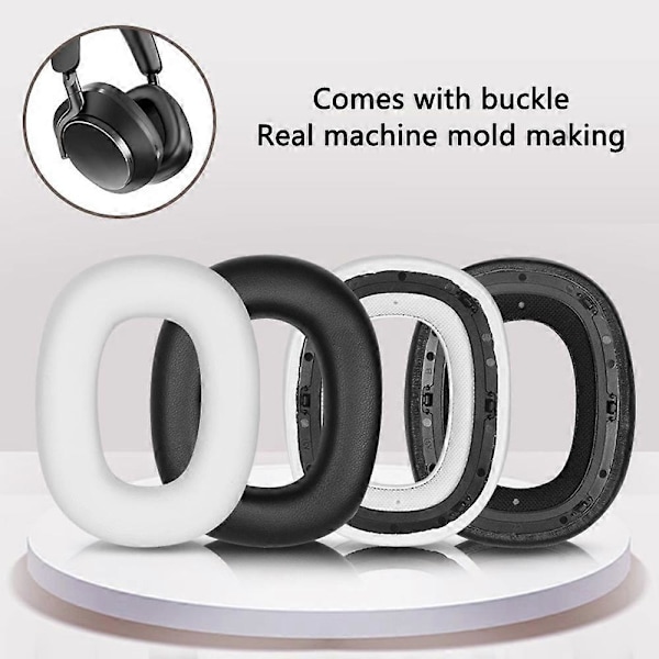 1 par öronsnäckor för Bowers & Wilkins Px8 Proteinläder + Minnesskum Öronkuddar - FÄRG: Blå