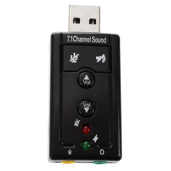 7.1 Kanals USB Extern Ljudkort Ljudadapter