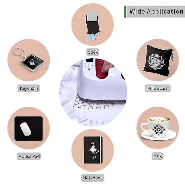 Mustat Infusible Transfer -mustearkit, 10 kpl 12x12 tuumaa, Kiinteä Tasainen Väri, Esipainettu Sublimointipaperi